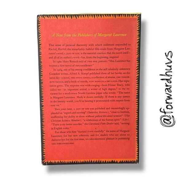 The Fire Dwellers by Margaret Laurence – Book Club Edition, 1971 - Picture 3 of 10